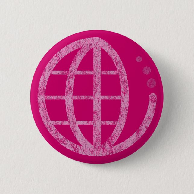 eco earth : mother earth 2 inch round button (Front)