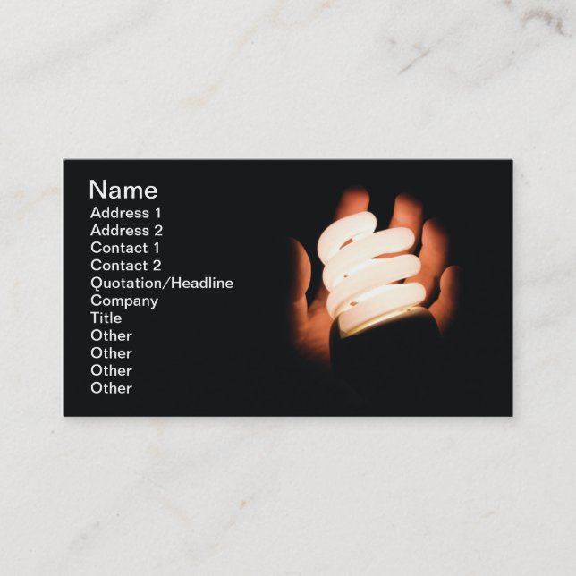 Eco energy business card (Front)