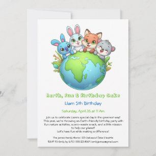 Eco-Friendly Birthday Invitation