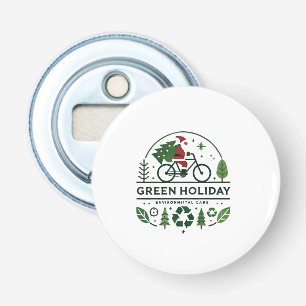 Eco-Friendly Christmas Decor   Green Holiday Art Bottle Opener