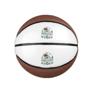 Eco-Friendly Christmas Decor Green Holiday Art Mini Basketball
