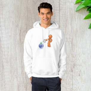 Eco-Friendly Corporate Growth Man Watering Earth Hoodie