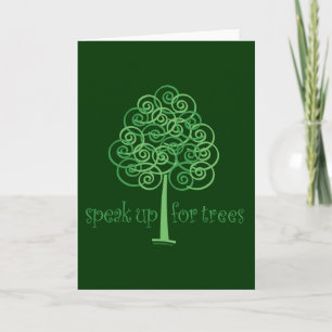 Eco-Friendly, Earth-Friendly, Love Trees Card