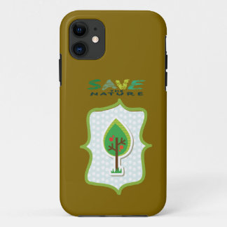 Eco-Friendly Evergreen Design  iPhone 11 Case