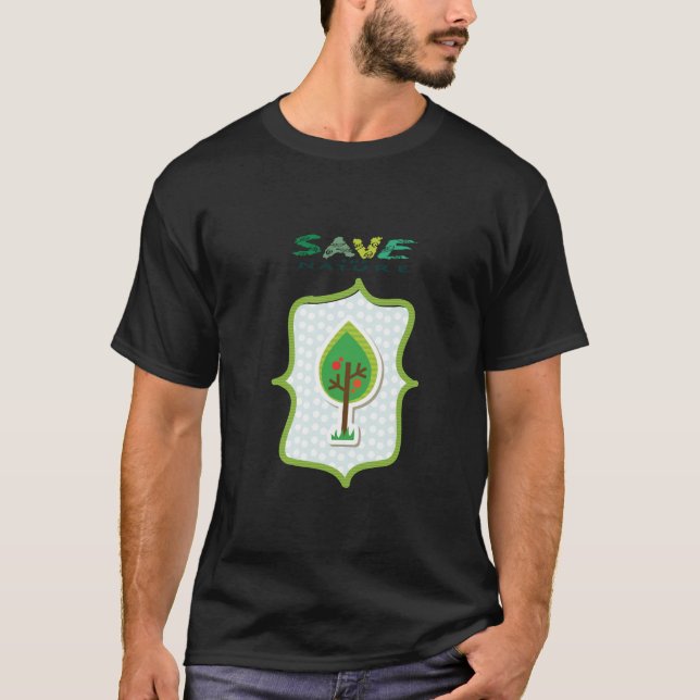   Eco-Friendly Evergreen Design  T-Shirt (Front)