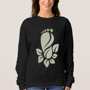 Eco-Friendly Footprint Nature Graphic Sweatshirt