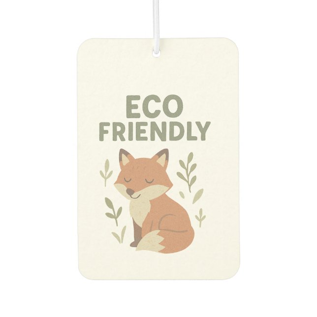 Eco Friendly Fox Air Freshener (Front)