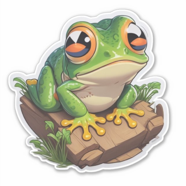 Eco-Friendly Frog Stickers Fun with a Purpose (Front)