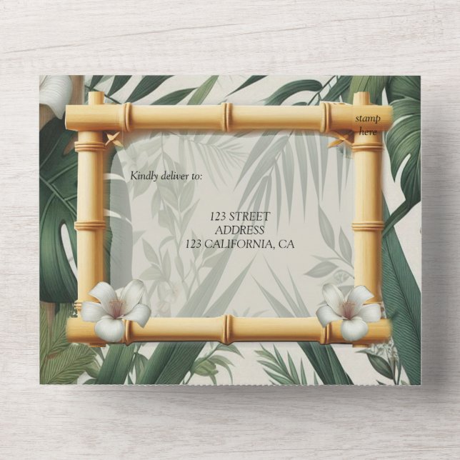 Eco-friendly Gardens and Buildings in Harmony  All In One Invitation (Front)