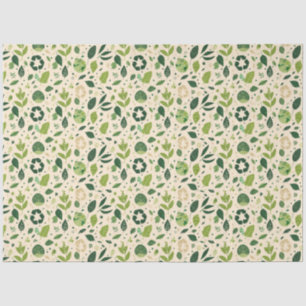 Eco-friendly Green Modern Promotional Pattern 1 Tissue Paper