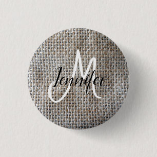 Eco friendly Grey Wool for good look Cotton Fabric 1 Inch Round Button