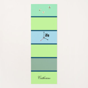 Eco Friendly Modern Custom Name Yoga Mat