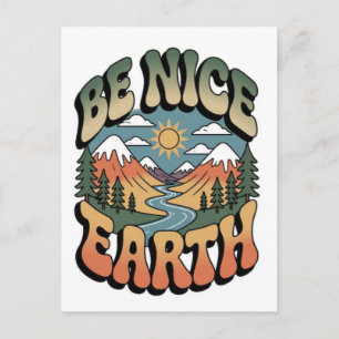 Eco-Friendly Nature Designs for Sustainable Living Holiday Postcard