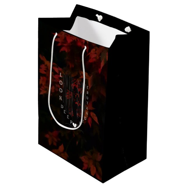 Eco-Friendly Nature lover Medium Gift Bag (Front Angled)