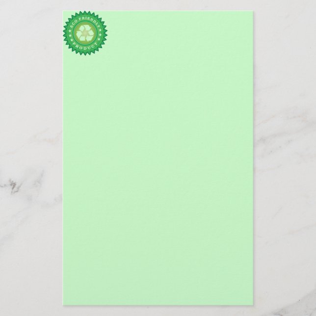 Eco Friendly Product Sticker Stationery (Front)