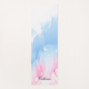 Eco Friendly Rainbow Colour Custom Name Modern Yoga Mat