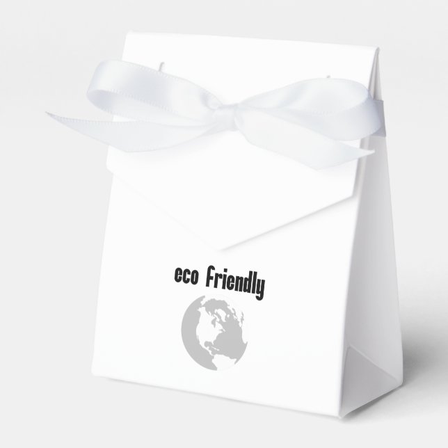 Eco Friendly: Reduce Your Environmental Impact Favor Box (Front Side)
