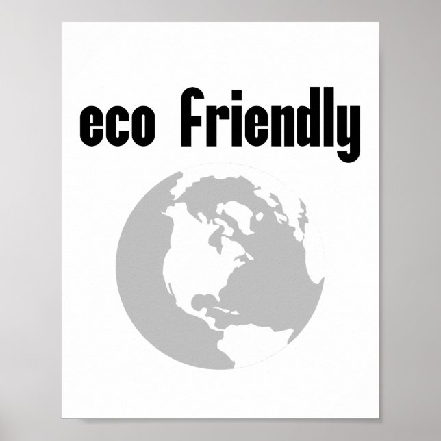Eco Friendly: Reduce Your Environmental Impact Poster (Front)