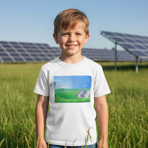 Eco-Friendly Solar Panel Landscape T-Shirt