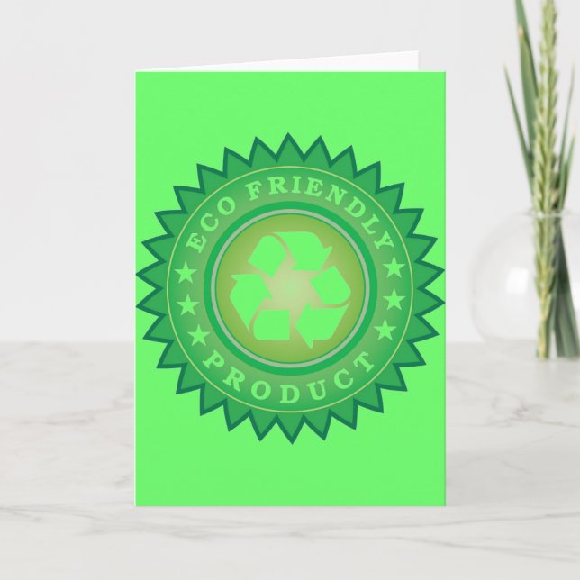 Eco Friendly Sticker Card (Front)