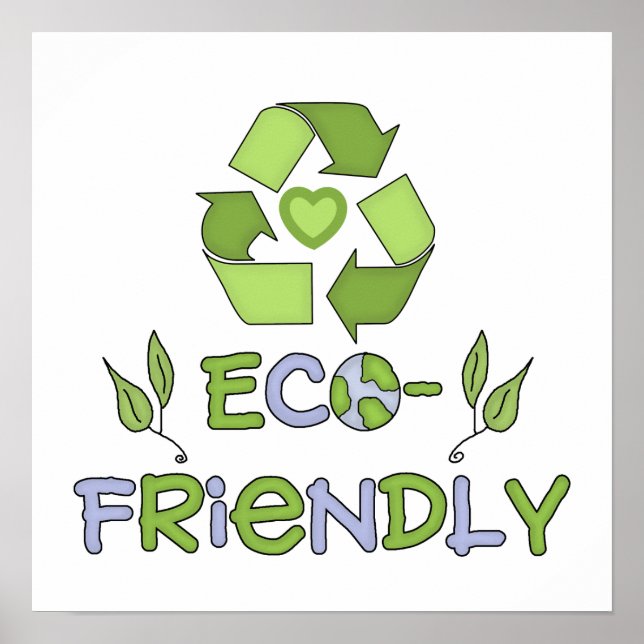 Eco-Friendly Tshirts and Gifts Poster (Front)