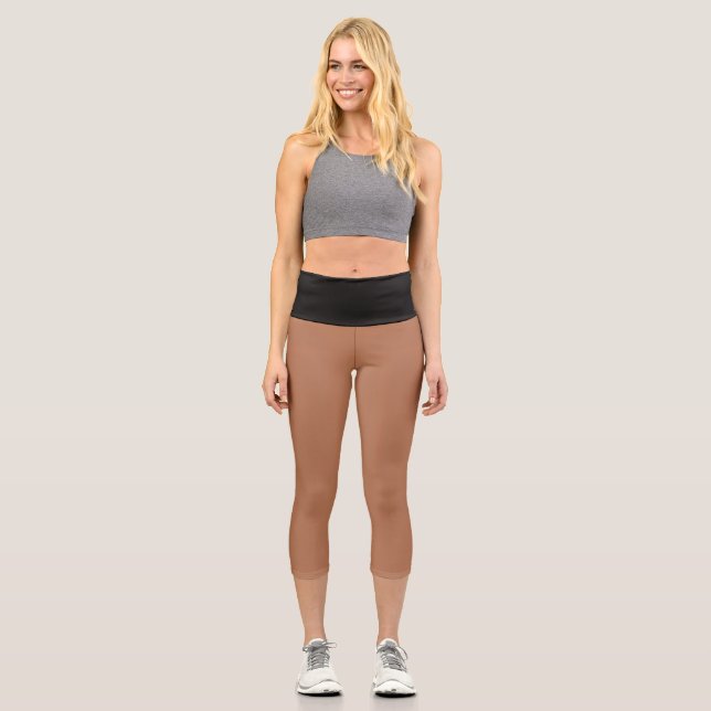 Eco-Friendly Yoga Capri Leggings (Front)