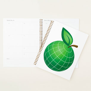 Eco Globe Fruit Green Earth Leaf Sphere Planner