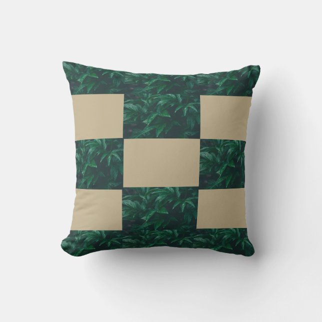 ECO Green Cool Eye Design Throw Pillow (Front)