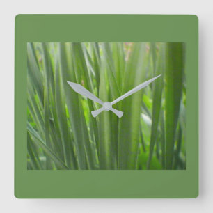 Eco Green Decor Square Wall Clock