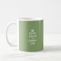 Eco Green Keep Calm and Carry On