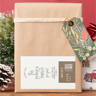 Eco Handmade Minimal Natural Sage Green Brown Sticker