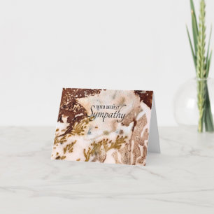 Eco Print Sympathy Card