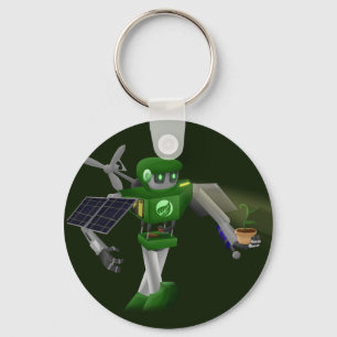 Eco Robot With Robin Keychain