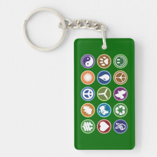 Eco Symbols Keychain