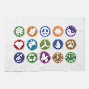 Eco Symbols Kitchen Towel