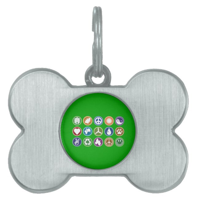 Eco Symbols Pet Tag (Front)