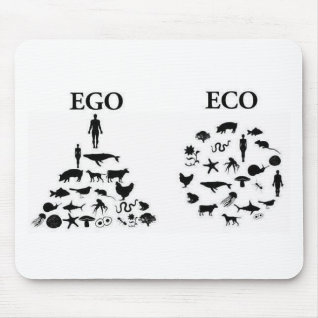 Eco vs Ego Mouse Pad (Front)