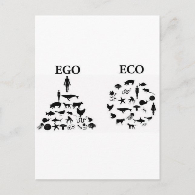 Eco vs Ego Postcard (Front)