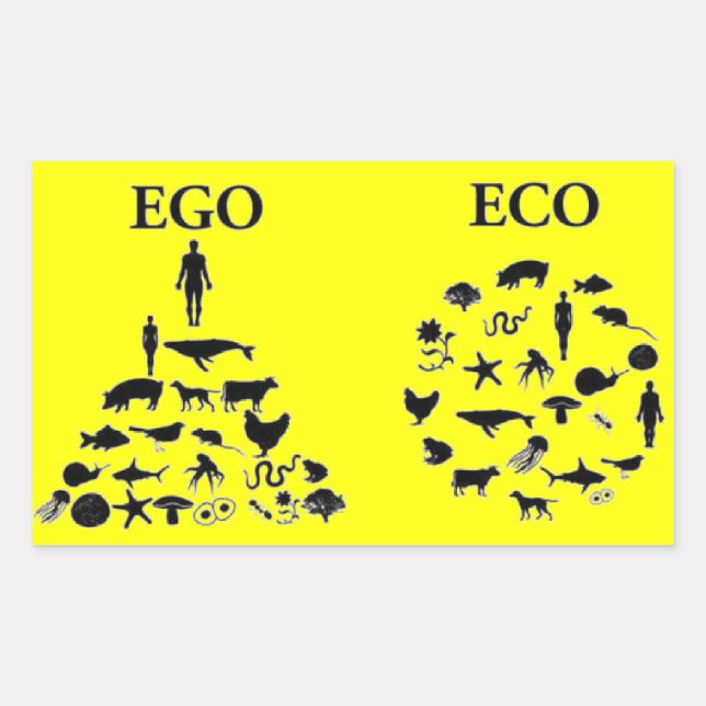 Eco vs Ego Sticker (Front)