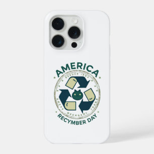 Eco Warrior Recycle Day Shirt iPhone 15 Pro Case
