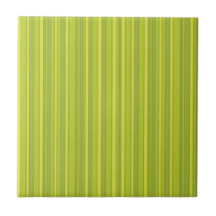 ECO yellow green Stripes pattern Tile