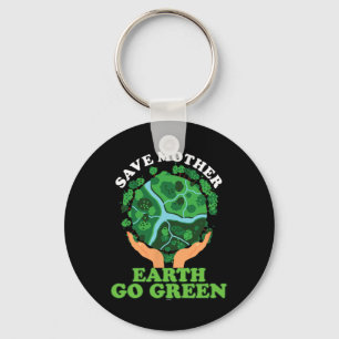 Ecofriendly Ecologist Storage Mother Earth Go Gree Keychain