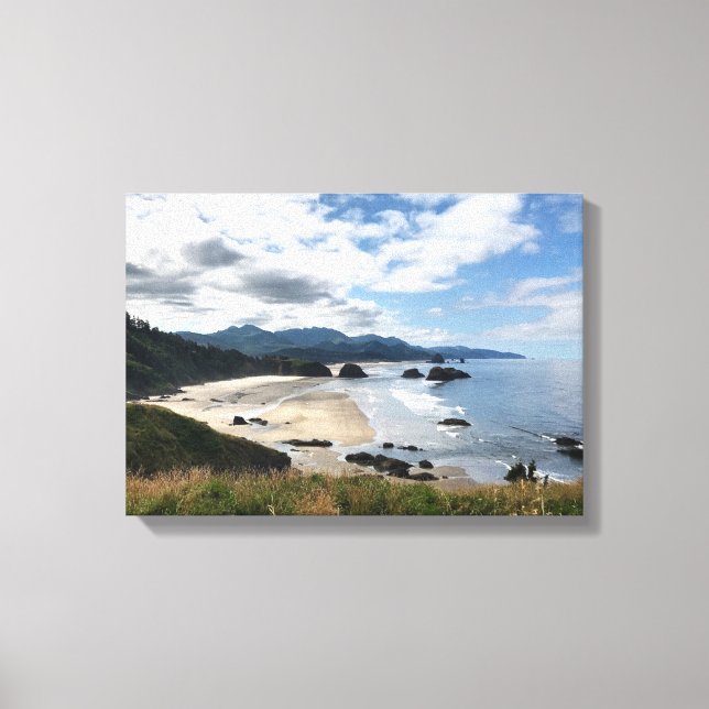 Ecola State Beach, OR Canvas Print (Front)