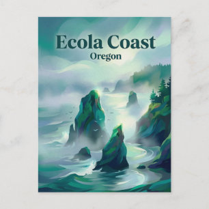 Ecola State Park Oregon Postcard