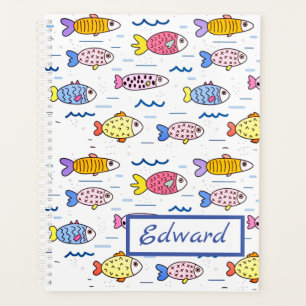 École colorée de poisson