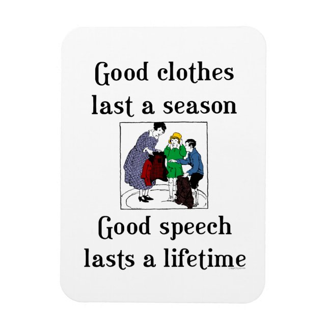 École de la bonne parole dire Flexi Magnet (Vertical)