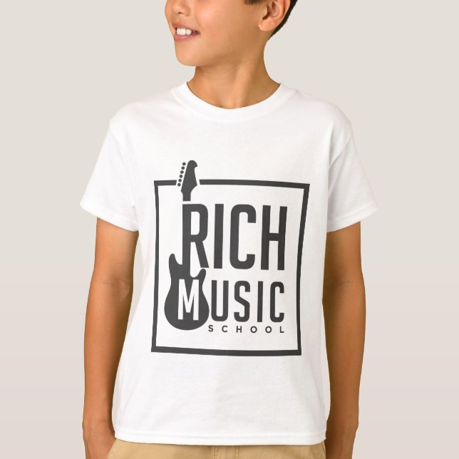 École de musique riche et T-Shirt pour enfants (Devant)