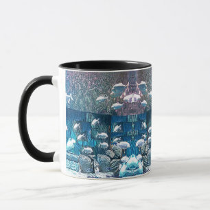 Ecole de Poissons dans Ocean Rocks Mug pour papa
