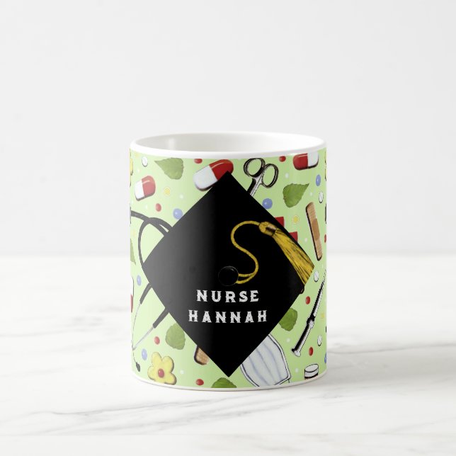 Ecole de soins infirmiers - Mug de café Grad (Centre)