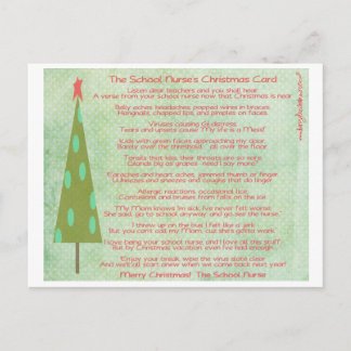 École infirmière joyeux carte postale Noël